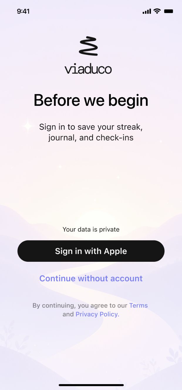 After — Sign-in